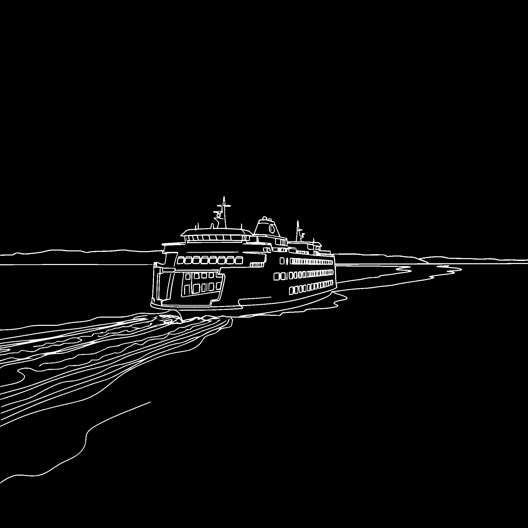 Washington State ferry crossing Puget Sound to Whidbey Island for The Art of Vulnerability workshop